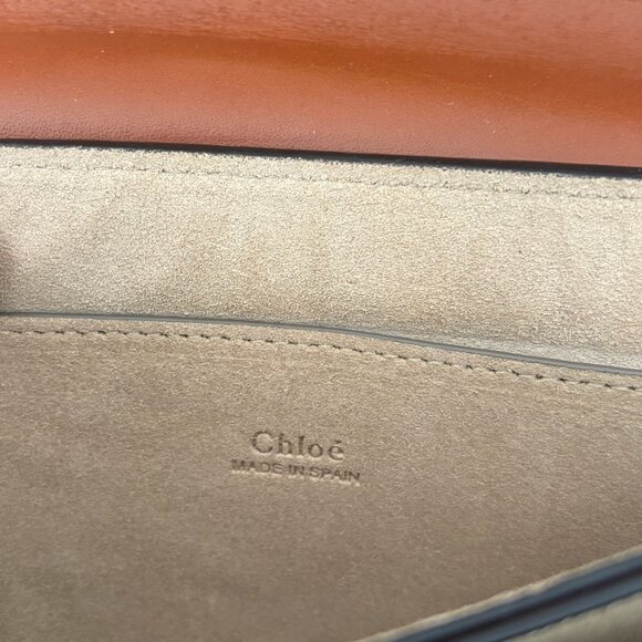 Chloe Faye Leather Suede Small Crossbody Bag - Picture 8 of 13